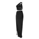 thumbnail image 5 of Conjunto sexy de top sin espalda y falda ajustada con abertura - Conjunto de dos piezas, sin tirantes, cintura alta, para discoteca/fiesta/uso diario, 5 of 6