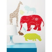 Angle View: Wallies - Waverly Animals Peel and Stick Vinyl Wall Art