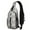 White Halloween Skull, variant on Sling Backpack,Beige Halloween Pumpkin Skull Bat Pattern Crossbody Bag with Water Bottle Holder,Waterproof Sling Bag for Men/Women with Chest Phone Holder for Hiking,Travel