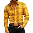 thumbnail image 2 of Qiyinn Mens Flannel Shirts Long Sleeve Plaid Button Down Shirts Casual Cotton Shirts, 2 of 8