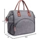 thumbnail image 4 of Bolsa térmica para el almuerzo para mujeres y hombres - Lonchera reutilizable de 10 L para mujeres - Bolsa térmica a prueba de fugas para adultos para el trabajo, la playa, viajes y picnic (gris), 4 of 5