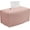 Pink, variant on Tissue Box Cover, Rectangular Modern Decorative PU Leather Tissue Box Case Organizer Holder for Vanity Countertop, Night Stands, Livingroom, Office Desk & Car, 9.5X5X5inch