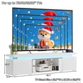 thumbnail image 3 of Blotout 83" LED TV Stand with Power Outlet for up to 85 90 inch TVs, Modern High Gloss Entertainment Center with 40" Fireplace Slot (Fireplace Not Included), Black/White, 3 of 8