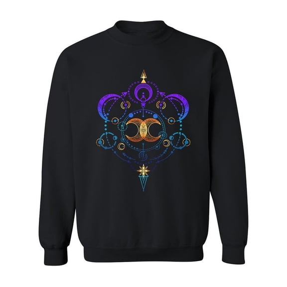 Astronomical Geometry Shapes Sweatshirt Men -Image by Shutterstock, Male 4X-Large