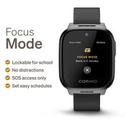 JrTrack 5 Kids Smart Watch by Cosmo | Best Kid-Safe Phone Watch | Precision Real-Time GPS Tracking | Call, Text, Activity, School Settings | Spotify Music | Parental Controls | SOS & Safety Alerts