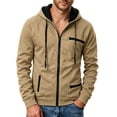 thumbnail image 3 of Thousandth Men's Zip Up Hoodie Lightweight Athletic Track Jacket Cool Casual Slim Fit Daily Wear for Gym Running,Sports Training, 3 of 8