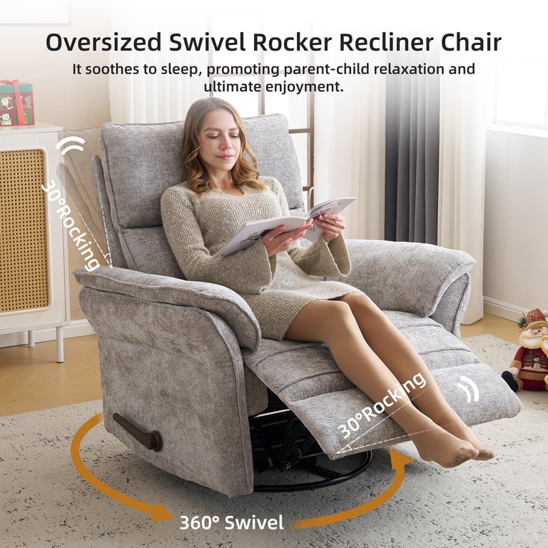 Rocking Recliner Double Wide Recliner Extra Wide Power Swivel