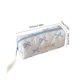 thumbnail image 3 of Bowknot Pencil Case For Girls Quilted Cottons Pen Bag Cute Large Capacity Stationery Organizer For Students Cosmetic Makeup Pouch With Zipper, 3 of 6