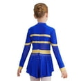 thumbnail image 4 of Zaldita Kids Girls Glitter Cheerleading Uniform Cheer Leader Outfits Sparkly Dance Dress Leotard Performance Dancewear Royal 16, 4 of 7