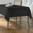 thumbnail image 2 of LA Linen Polyester Poplin Rectangular Tablecloth, 60 by 102-Inch, Black, 2 of 2