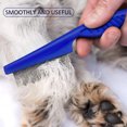 thumbnail image 2 of 6 Pieces Pet Lice Combs Dog Grooming Flea Comb Cat Tear Stain Comb for Removal Dandruff, Hair Stain, Nit (Pink, Light Blue, Dark Blue, Yellow), 2 of 5