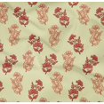 thumbnail image 4 of oneOone Cotton Poplin Twill Light Yellow Fabric Floral Block Sewing Craft Project Fabric Printed By Yard 56 Inches Wide, 4 of 4