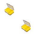 thumbnail image 2 of Moyic Caja de almacenamiento de herramientas de pesca ABS, compartimento múltiple, reemplazo de cebo portátil, caja organizadora de Amarillo 2piezas, 2 of 6