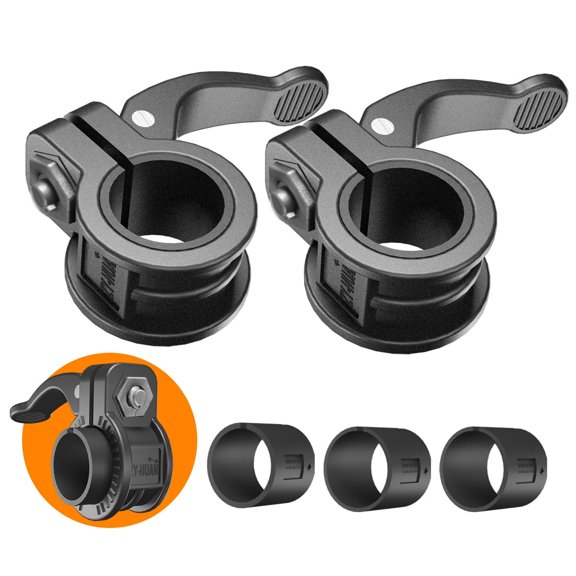 Barbell Collars 1 Inch, Adjustable Weight Clamps for Dumbbell Bar, Quick Release Locking Clips, Multi Size Fit 23MM to 30MM, Durable Gym Accessories, Black