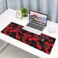 thumbnail image 2 of Camouflage Gaming Mouse Pad XL Large Full Desk Mat with Stitched Edges and NonSlip Base, Ideal for PC Laptop and Office Decor, Gifts for Women and Girls (Black and Red, 31.5 x 11.8 in), 2 of 6