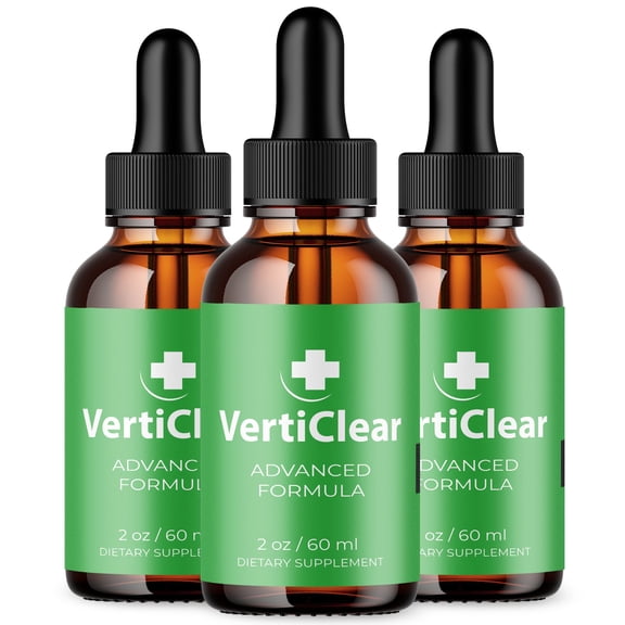 VertiClear Ear Health Support Drops Natural Formula Healthy Hearing Supplement Verti Clear 90 Servings