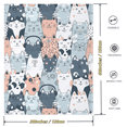 thumbnail image 4 of Cute Cat Throw Blanket Gifts for Women Cat Lovers 50x60 Inches Soft Cozy Fleece Kids Girls Kitty Throw Blanket for Couch Bed Sofa Bedroom  Christmas Birthday Gift Ideas for Cat Lover, 4 of 8