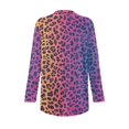 thumbnail image 6 of Garronmavis Lightweight Long Sleeve Cardigan Soft Drape Womens Fall Cardigan Jacket Plus Size Open Front Cardigan Sweatshirt for Women Beach Cover Up Colorful Leopards, 6 of 6