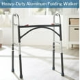 thumbnail image 3 of McKesson Bariatric Steel Folding Walker, Adjustable Height, 500 lbs Capacity, 1 Ct, 3 of 8