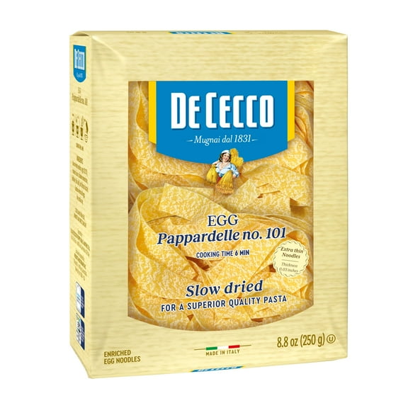 Pack of 2 - De Cecco Pasta, Egg Pappardelle, 8.8 Ounce