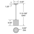 thumbnail image 3 of Access Lighting Pendant in Matte White Color, 3 of 3