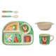 thumbnail image 2 of Juego de Vajilla Infantil de Bambú, Juego de Vajilla Infantil de 5 Piezas Tigre, Plato, Bol, Cuchara, Tenedor, Taza, Edad, Material Natural Reciclado Libre de Bpa, 2 of 5