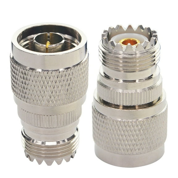 N Male to UHF Female SO-239 Connector SO239 Jack to N-Type RF Coaxial Coax Cable Adapter for Antenna/Wireless LAN Device/WiFi/Radio/Coaxial Extension Cable Pack of 2