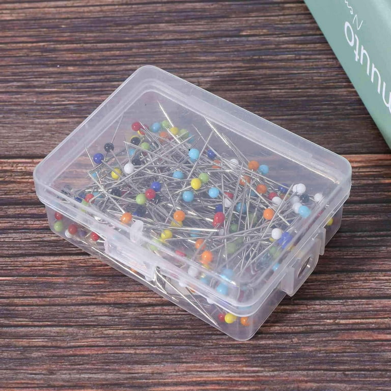 250 Pieces Sewing Pins Ball Glass Head Pins Straight Pins Quilting Pins for Dres