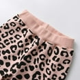 thumbnail image 5 of Toddler Baby Girls Clothes Leopard Print Tops + Leopard Pants Outfits Set Pink 9-12 Months, 5 of 6