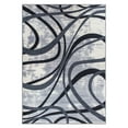 thumbnail image 2 of World Rug Gallery Contemporary Distressed Abstract Lines Non Slip Area Rug - GRAY 7'10"x10', 2 of 8