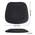 thumbnail image 2 of Deago Car Seat Cushion Pad Mat Comfort Seat Protector for Car Driver Seat Office Chair Home Use Breathable Seat Cover with Non Slip Bottom, 18.9" x 18.5" x 0.8", Black, 2 of 9
