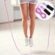 thumbnail image 1 of Cuerda de saltar ajustable de alambre de acero con asas de espuma para entrenamiento deportivo y de gimnasio para niños, 1 of 8