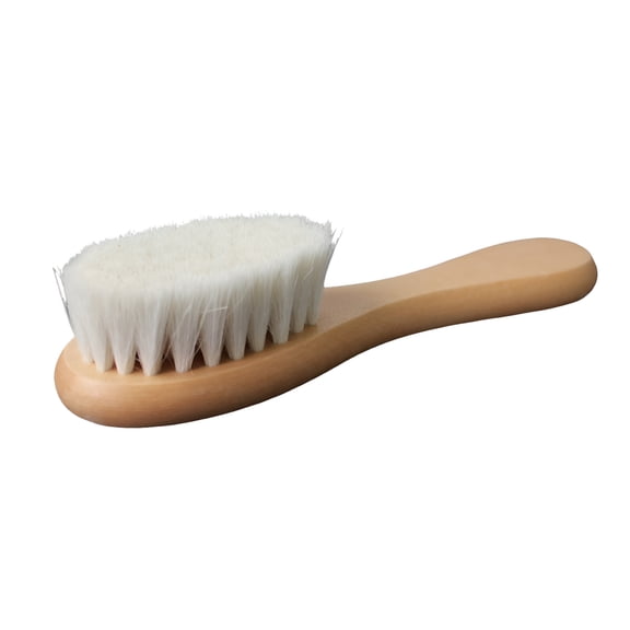 ACDANC Baby Hair Brush with Wooden Handle Shampoo Bath Natural Wool Brush for Babies Head Massager Scalp Combs Newborn Hair Brush