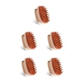 thumbnail image 2 of Kearding Masajeador de cuero cabelludo Accesorios de baño para el hogar Masajeadores de cabello Depuradores de cabello Cepillos de limpieza corporal Rosado 5piezas Kearding CBP209532, 2 of 6