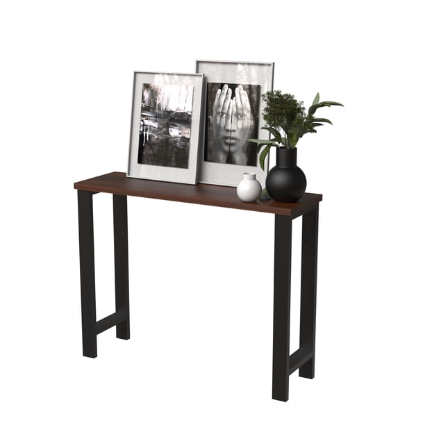 Recibidor Credenza Multiusos Randu 120x30 Color Mad Oscura 1 Pulgada De Grosor Práctico Y Moderno