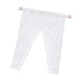 thumbnail image 1 of 1:12 Decoración de Cortina de Encaje Triangular con Varilla de, 1 of 9