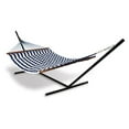 thumbnail image 2 of Hammaka Universal Hammock Stand with Blue/White Pillow Double Hammock Combo, 2 of 2