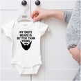 thumbnail image 5 of My Dads Beard is Better Than Yours Romper Boys or Girls Infant Baby Brisco Brands 6M, 5 of 6