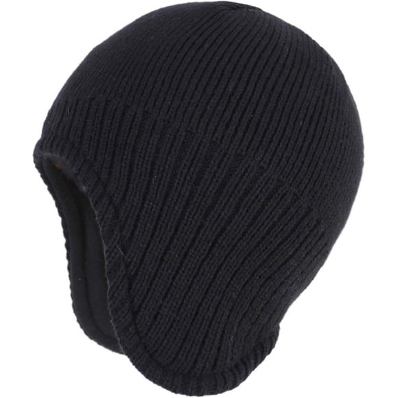 y Mens Warm Winter Hats Fleece Lined Earflap Hat Daily Beanie Watch Cap