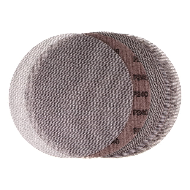 Unique Bargains 10pcs Mesh Sanding Discs 9 Inch Hook and Loop Sanding Net 240 Grits Dust Free Abrasive Pads for Wood Furniture