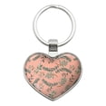 thumbnail image 1 of Laurel Leaves Keychain Heart Love Metal Key Chain Ring, 1 of 8