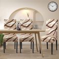thumbnail image 3 of GHSDFBB Dining Chair Covers Set of 6 Stretch Chair Covers for Dining Room Washable Removable Dining Chair Protector Decoration Chair Slipcover for Kitchen Dining Room,Nest, 3 of 6