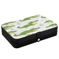 thumbnail image 3 of Leather Jewelry Box Rectangular 8.27x5.5x1.78In Travel Jewelry Storage Earrings Necklace Bracelet Watch Brooch Storage Super Beautiful Crocodile, 3 of 8