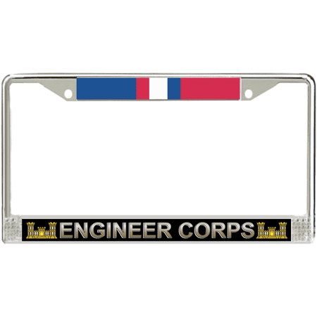 U.S. Army Engineer Corps Kosovo Veteran License Plate Frame
