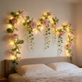 thumbnail image 4 of Peony Vine Floral Arrangement Featuring Realistic Petals For Elegant Home, 4 of 4
