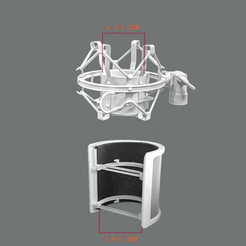 Foldable Mic Boom All Metal Microphone Arm Stand Holder with/without Shockproof Mount for Podcasters and Streamers