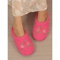 thumbnail image 2 of Women's Indoor House Slippers With Warm Plush, Floral Embroidery, Fashionable Design, Soft And Comfortable, Winter Bedroom Slippers, 2 of 4