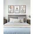 thumbnail image 4 of SHENIFY Green Botanical Boho Wall Art 16x24in3pcs Black Framed Modern Bohemian Sage Wall Decor Geometry Prints Ready to Hang, 4 of 7