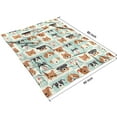 thumbnail image 4 of Lovely Dog Breeds Blanket,Comfortable Soft Flannel Throw Blanket,All Season,Warm Lightweight Blankets for Sofa Bed Couch Living Room Chair,60"x80"(150x200cm), 4 of 4