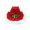 Red3, variant on Western Cowboy Hat with Festive Christmas Patterns for Casual Stage Wear and Party Events Red4 One Size